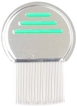 FEG Stainless Steel Lice Comb, Metal Comb, for Children and Adults for Head Lice