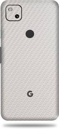 WeCre8 Skin's Google Pixel 4a, Carbon Fiber White Mobile Skin