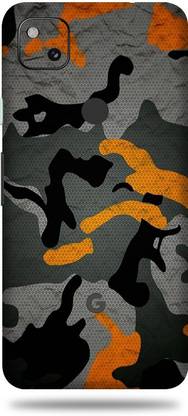 WeCre8 Skin's Google Pixel 4a, Camouflage Orange Mobile Skin