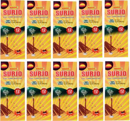 Surjo Natural Mosquito Repellent Coil Sticks 100 Mosquito Coil