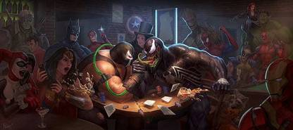 Comics Crossover Bane Dc Comics Batman Black Widow Hd Matte Finish Poster Paper Print
