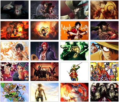 One Piece Photo Set | Anime Poster | HD Photos for Wall decor Photographic Paper