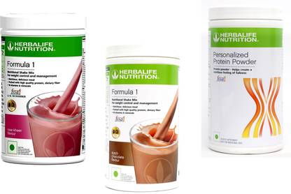 HERBALIFE Formula 1 Shake Rose Kheer & Chocolate Flavor With Protein Powder 400 Gm Protein Shake