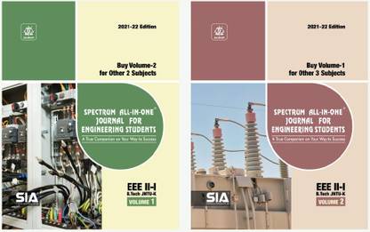 B.Tech II-Year I-Sem (EEE) Set Of 2 Volumes Spectrum ALL-IN-ONE Journal For Engineering Students JNTU-Kakinada (R20) Low Price 2021-22 Edition