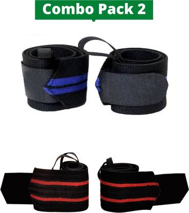 RUN LIFE Combo 2 Red & Blue Wrist Support)_ Wrist Support