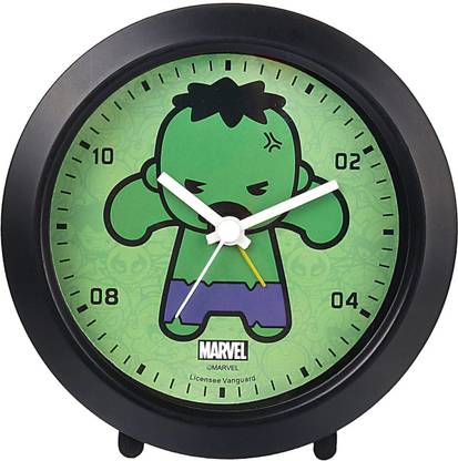 MARVEL Analog Hulk Green Clock