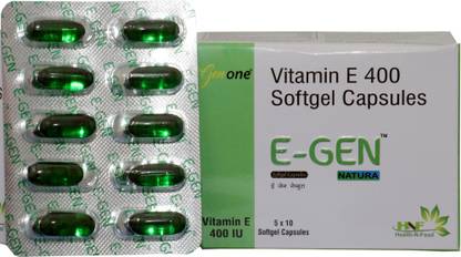 genone E-gen 400 Vitamin E capsule, Natural vitamin E 400 mg