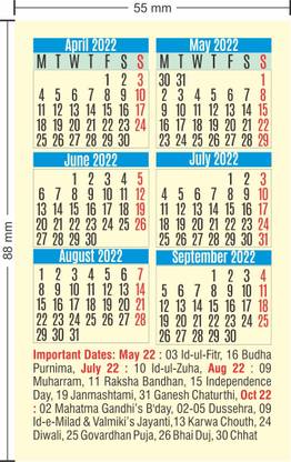 Pixel Calendar 2022-23 Pocket Calendar