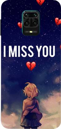PRINTFOUNDATION Back Cover for Mi Redmi Note 9 Pro, (I miss u, Sad boy, cool boy)