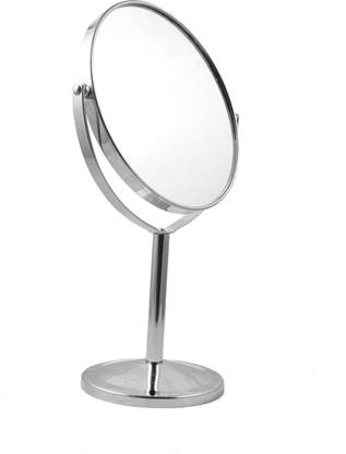 Triock Steel Round Mirror Table Top Desktop Makeup Mirror Vanity Mirror