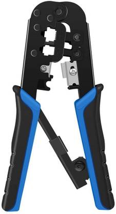Svojas RJ45 Ethernet Crimping Tool for RJ-11, 6P/RJ-12, 8P/RJ-45 Crimp, Cut and Strip Dual Modular Crimping Tool Manual Crimper