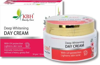 kbh Deep Whitening Day Cream with Advance UV Protection lightens & brightens, SPF 30