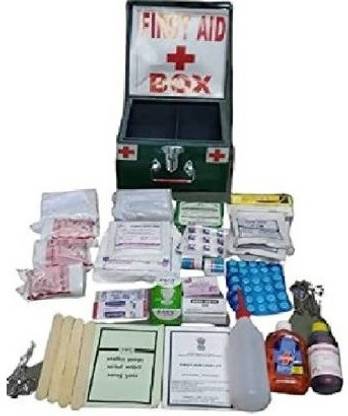 Ambica trading First aid box with medicine green rectangular box First Aid Kit