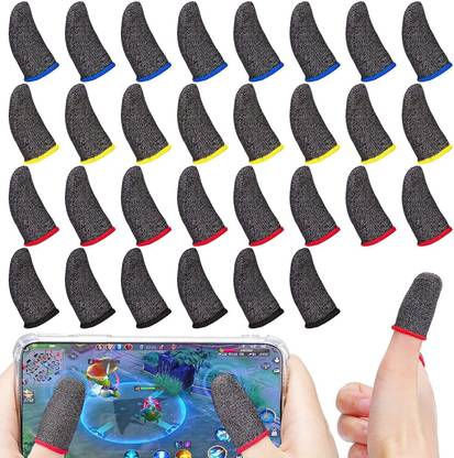 Jape Pubg Freefire Gaming Sleep-proof Screen Thumbs Finger Sleeve ( 15 Pair] Finger Sleeve