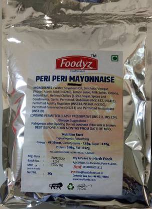 FOODYZ Peri Peri Mayo 1kg-pack