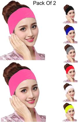 Juzzii Facial Spa Non-slip Adjustable Headband, Washable Makeup Hair Band - Pink Makeup Headband