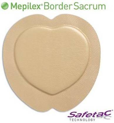 Mepilex Border Sacrum 18*18cm (Pack Of 5) Foams Medical Dressing