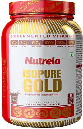 PATANJALI Nutrela Isopure Gold Whey Protein Isolate 1kg