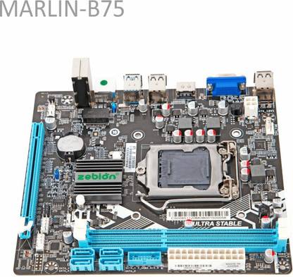 zebion B75 LGA 1155Socket ATX Intel B75 Chipset DDR3 Motherboard for Desktop