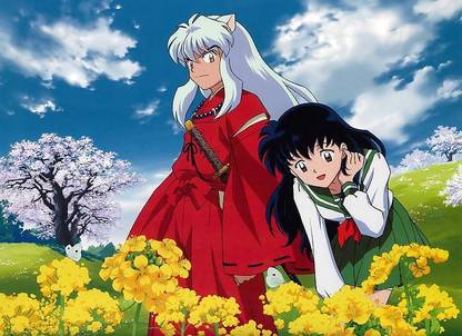 Anime Inuyasha Inuyasha Character Matte Finish Poster Paper Print