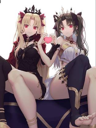 Fate Grand Order Ishtar Fate Grand Order Ereshkigal Fate Grand Order Long Hair Vertical Hd Matte Finish Poster Paper Print