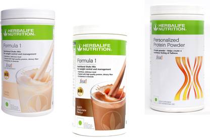 HERBALIFE Formula 1 Shake Vanilla & Chocolate Flavor With Protein Powder 400 Gm Protein Shake