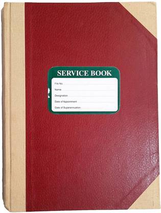 R K SALES R K Service Book 320 Pages, Pack of 1 2-Part Hard Bound