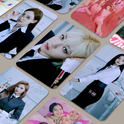 Niki Enterprises 22.86 cm Twice Formula of Love Album Photocards ( Set of 16 + 2 Freebies ) Reusable Sticker