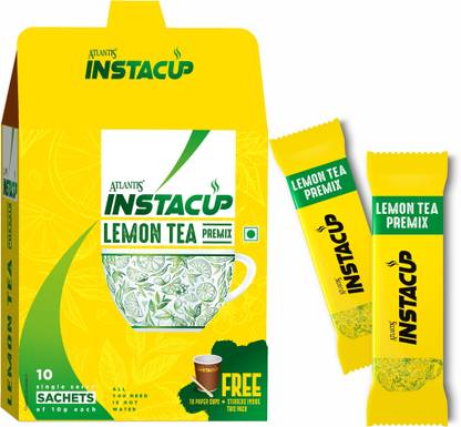 ATLANTIS Instant Lemon Tea Premix 10 Sachet Lemon Instant Tea Box