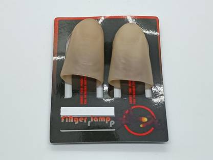 A SARKAR MAGIC SHOP LIGHTING THUMB TIP MAGIC DARK SKIN TONE (RED 2X BRIGHT LIGHT) 1 Magic Tricks