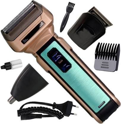RDFG 3in1 High Power Hair Clipper Foil Shaver Rechargeable Cordless Electric Razor Fully Waterproof Grooming Kit 120 min  Runtime 4 Length Settings