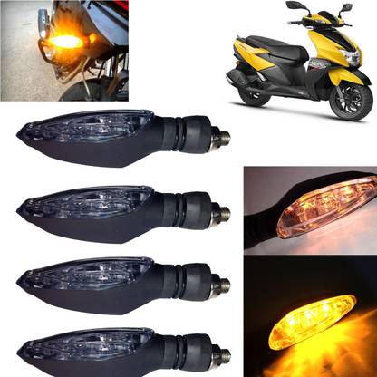 Pious Front, Rear, Side LED Indicator Light for TVS Universal For Bike