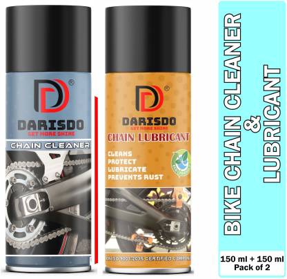 Darisdo Chain Cleaner+Chain Lubricant Bike Chain Clean and Grime Clean Chain Oil  (300 ml)