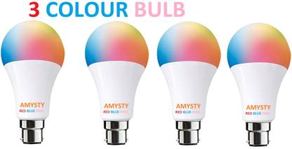 AMYSTY 9 W Basic Round B22 LED Bulb