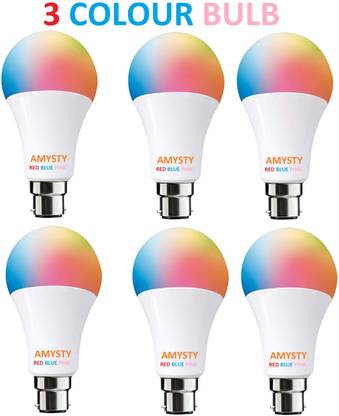AMYSTY 9 W Basic Round B22 LED Bulb