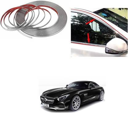 KOZDIKO 14MM CHROME STRIP ROLL FOR AMG GT1 Car Beading Roll For Bumper, Door, Window