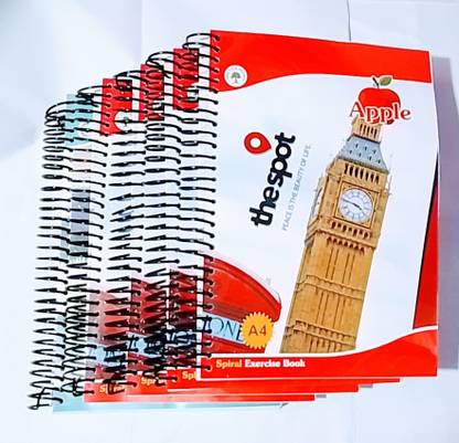 Aditya and krishna copy Spiral binding A4 Note Book Rulled 500 Pages