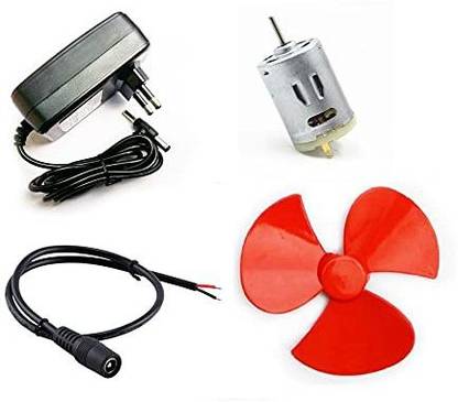 samest 385 DC Motor 12V Brush DC High Speed with Propeller 12v Powerful Adapter RS1 Electronic Components Electronic Hobby Kit