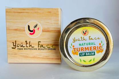 youth face whitening cream and turmeric lip balm