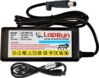 LAPRUN Charger Compatible for DELL PA-21 Laptops 19.5v,3.34a,Pin-7.4x5.0, 65 W Adapter