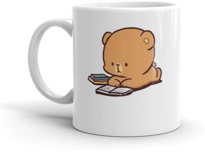 Prsky Milky Mocha Printed Cup For Valentines Day Gift For Your Love One Ceramic Coffee Mug