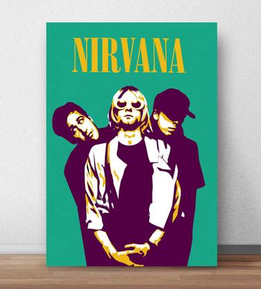 Nirvana Rock Band Poster for Room & Office(13x19 inch) Paper Print Paper Print