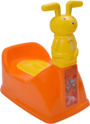 Zerya Big Size Teddy Style Toilet Trainer Potty Seat With Removable Tray & Closing LID Potty Seat