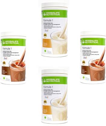 HERBALIFE Formula 1 Shake Banana Caramel & Chocolate Flavor 4 PIECES Protein Shake