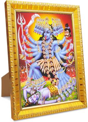 koshtak Goddess Maa Kali / mahakali standing on shiva / shiv ji Religious Frame