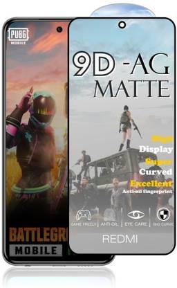 ELEF Edge To Edge Tempered Glass for Poco M2 Pro 9D Matte Tempered Glass Anti Fingerprint Gaming Tempered Glass