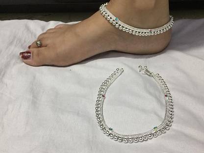 HN NECKLACE BALL MEENA Alloy Anklet