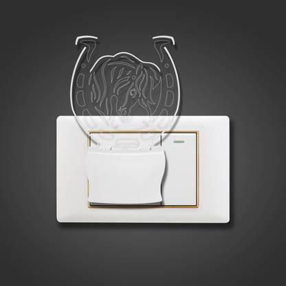 Yami 3D HorseShoe Charm Stud Design For Home & Office Decor 3D Illusion Night Lamp