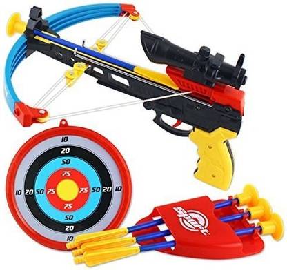 HALO NATION Crossbow Pistol Archery Toy With Safe Suction Dart Arrows & Board Bows & Arrows