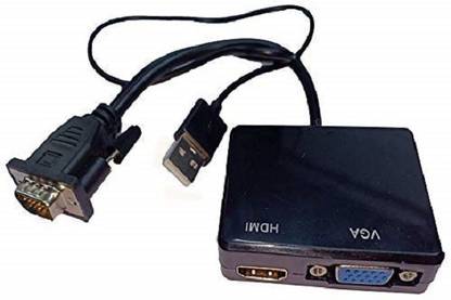 SINGING NOISE  TV-out Cable VGA to VGA & HDMI Splitter Adapter with 3.5 mm Audio Cable for PC,DVD